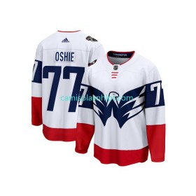 Camiseta Washington Capitals TJ Oshie 77 Adidas 2023 NHL Stadium Series Branco Authentic - Homem